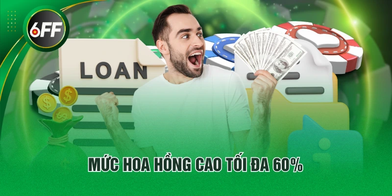 Mức hoa hồng cao tối đa 60%